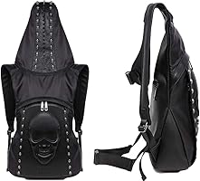 Amazon.com: Chikencall Skull Backpack Hooded Skull Gothic Rucksack